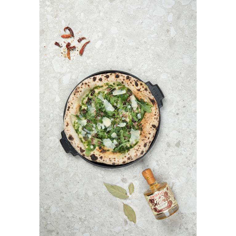 Monte Ardoise rund stekplatta 30 cm