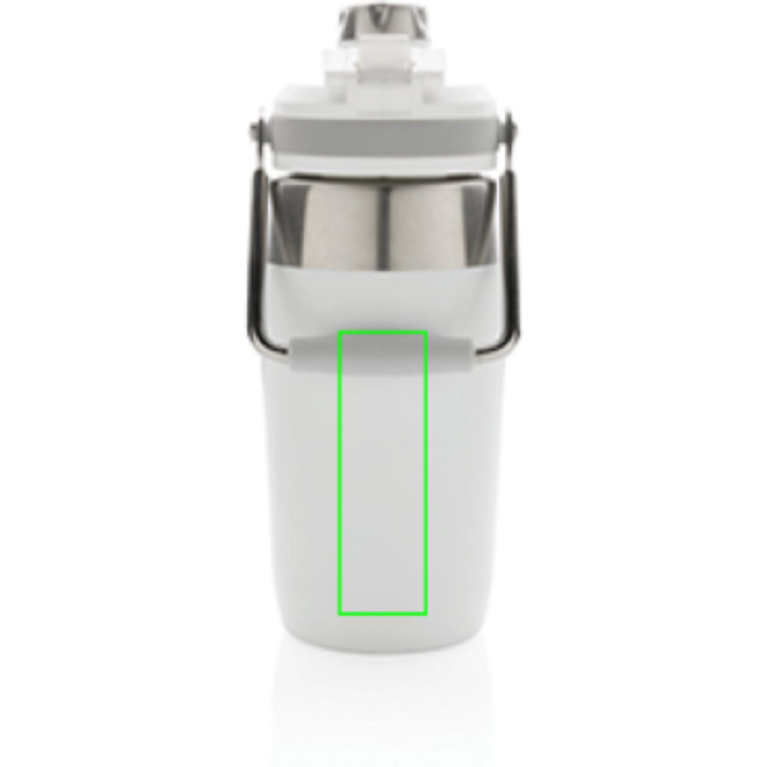 Vakuumflaska i S/S, lock med dubbelfunktion, 500ml