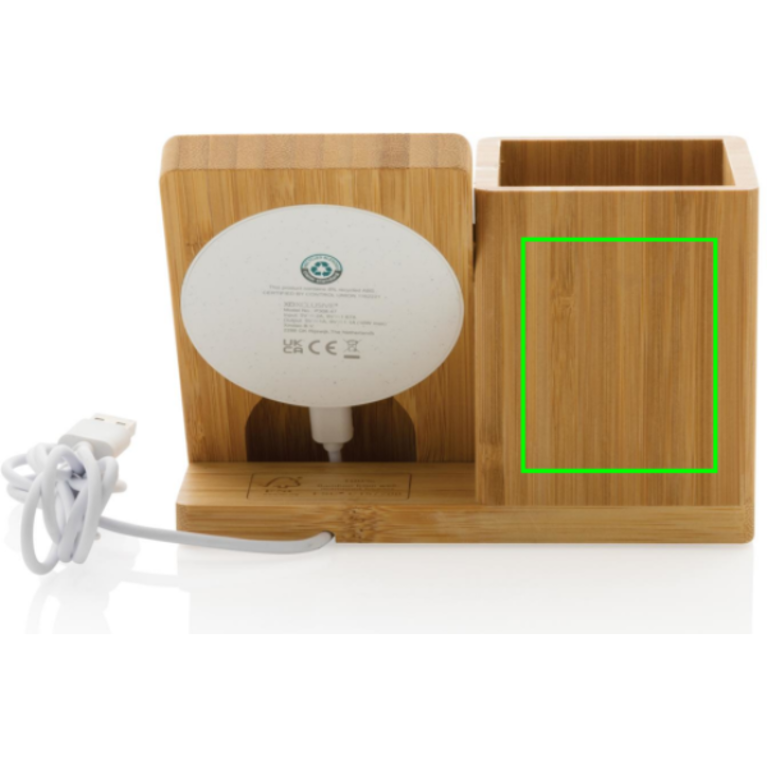 Calgary 10W trådlös laddare i bambu