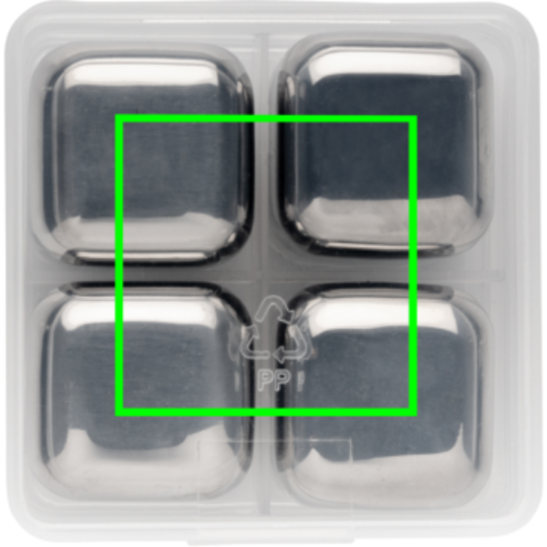 Återanvändningsbara stainless steel isbitar 4st