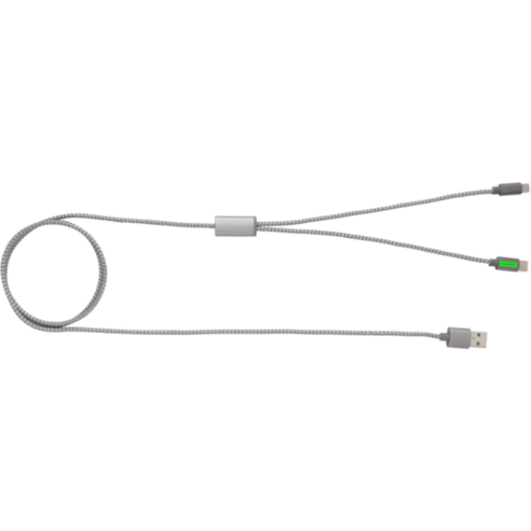 3-i-1 flätad kabel