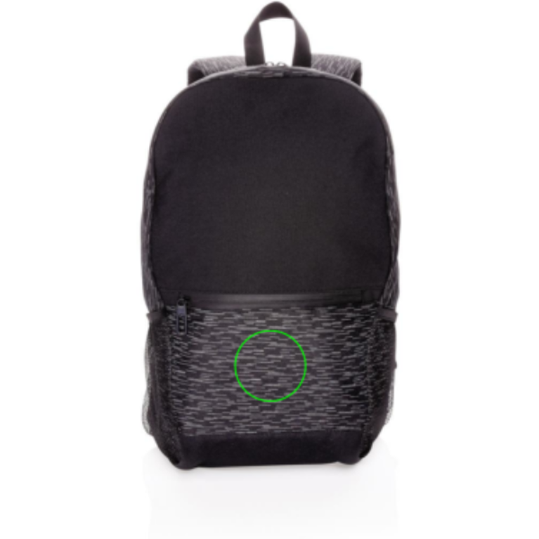 RPET reflekterande laptopryggsäck med AWARE™ spårämne