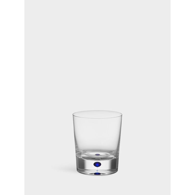 Intermezzo double old fashioned glas blå 40cl