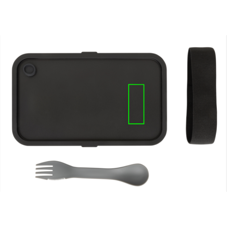 Lunchlåda med spork i GRS återvunnen PP