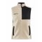 ADV EXPLORE PILE FLEECE VEST W ECRU/BLACK