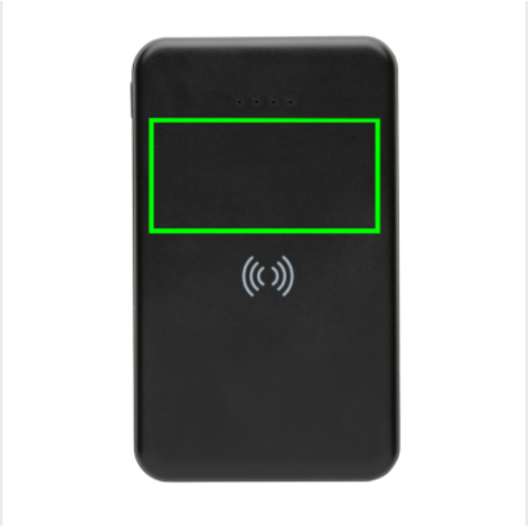 5.000 mAh trådlös powerbank i RCS återvunnen plast