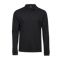 Luxury Stretch Long Sleeve Polo BLACK