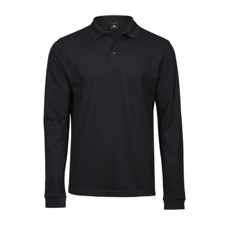 Luxury Stretch Long Sleeve Polo