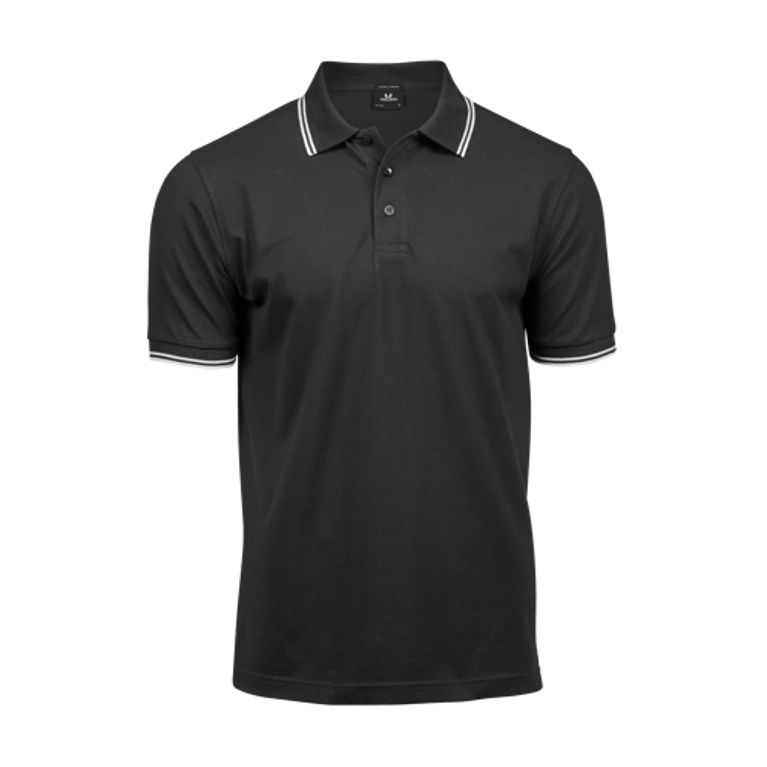 Luxury Stripe Stretch Polo