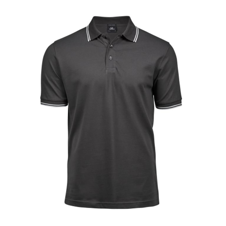 Luxury Stripe Stretch Polo