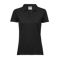 Women's Luxury Stretch V-Neck Polo BLACK Women's Luxury Stretch V-Neck Polo BLACK
