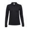 Women's Luxury Stretch Long Sleeve Polo BLACK Women's Luxury Stretch Long Sleeve Polo BLACK