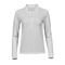 Women's Luxury Stretch Long Sleeve Polo WHITE Women's Luxury Stretch Long Sleeve Polo WHITE