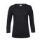 Women's Stretch 3/4 Sleeve Tee BLACK Women's Stretch 3/4 Sleeve Tee BLACK
