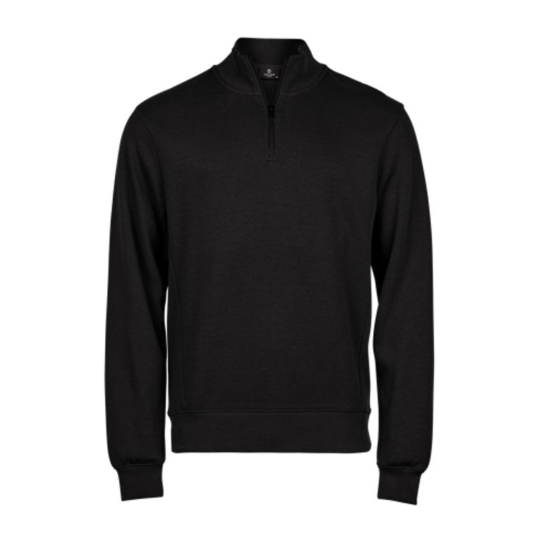 Ribbed Interlock Half Zip