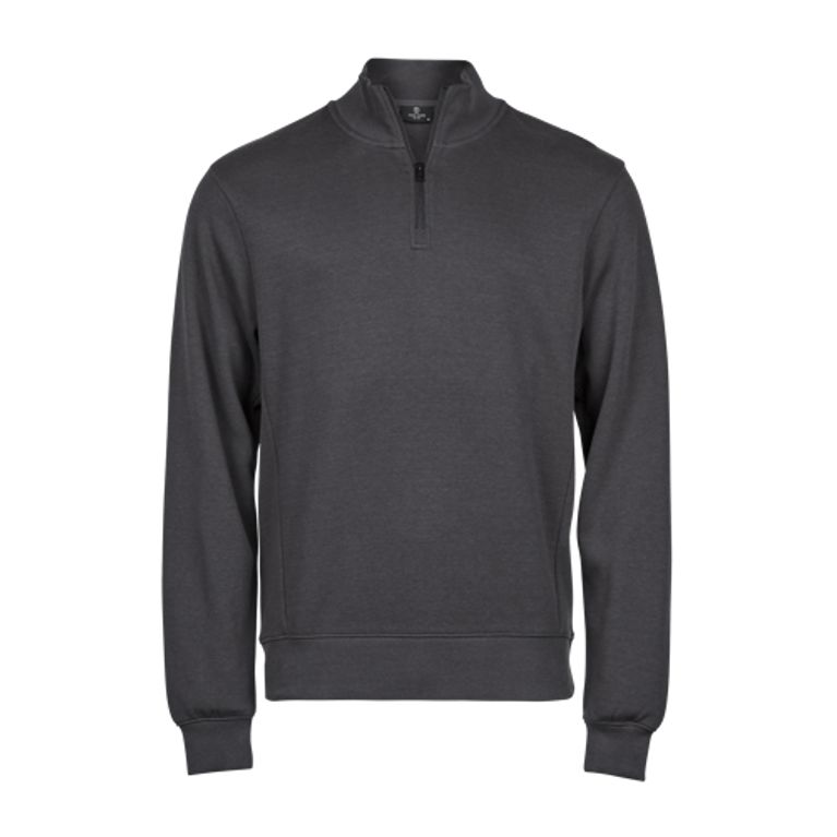Ribbed Interlock Half Zip