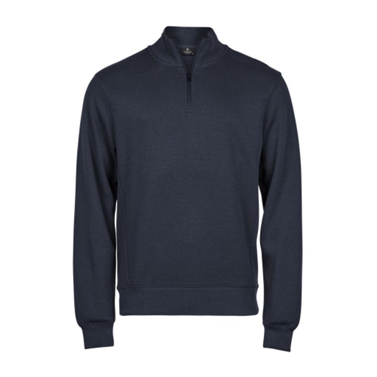 Ribbed Interlock Half Zip