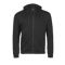 Ribbed Interlock Hooded Full Zip BLACK Ribbed Interlock Hooded Full Zip BLACK