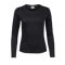 Women's Long Sleeve Interlock Tee BLACK Women's Long Sleeve Interlock Tee BLACK