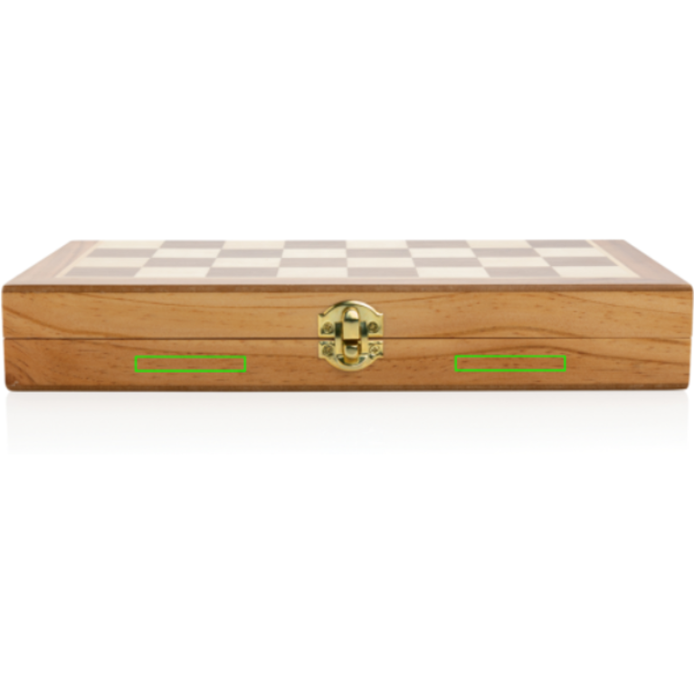 Lyxigt hopvikbart schackspel i trä