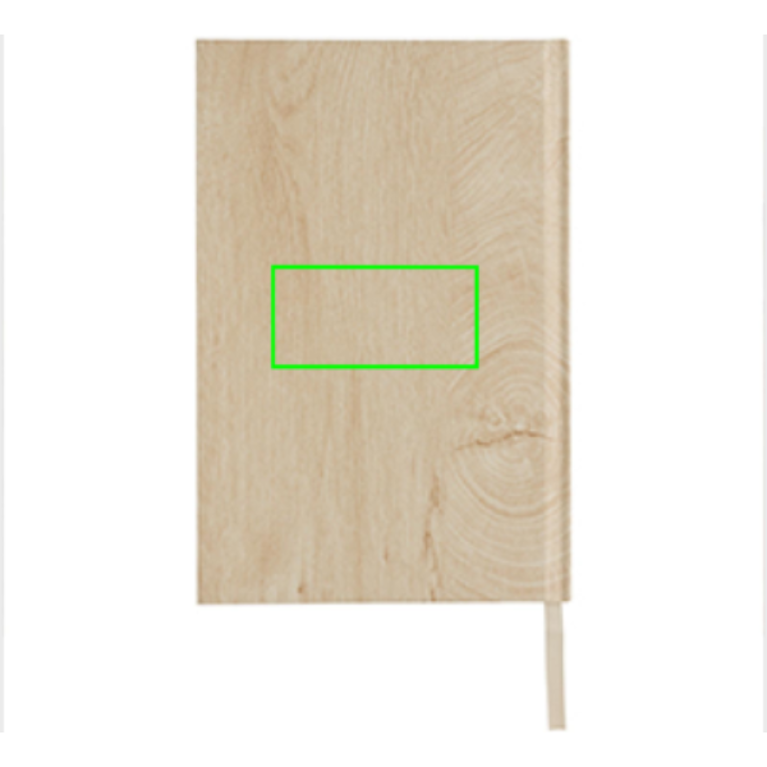 Kavana A5 anteckningsbok med trätryck