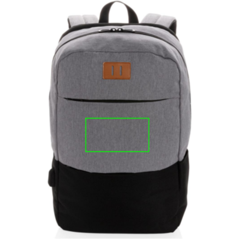 Modern 15.6" USB & RFID laptopryggsäck PVC-fri