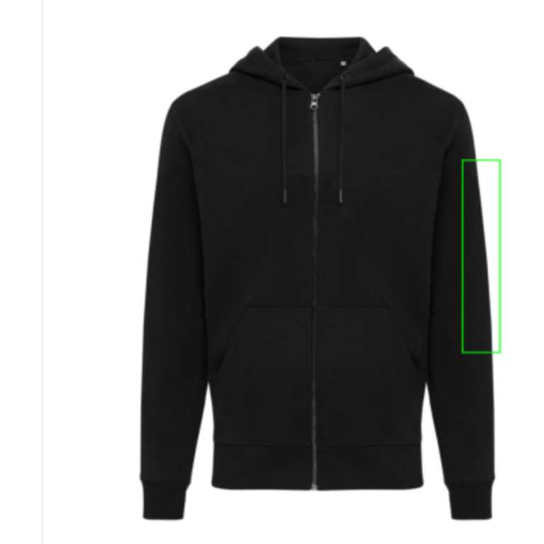 IQONIQ Abisko hoodie med dragkedja i återvunnen bomull