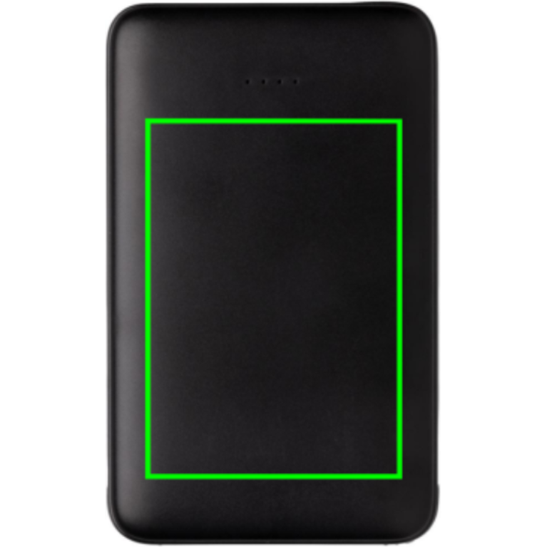 5.000 mAh powerbank i fickformat med integrerade kablar