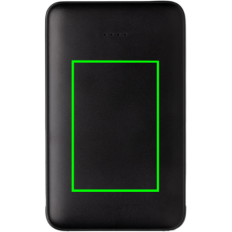 5.000 mAh powerbank i fickformat med integrerade kablar