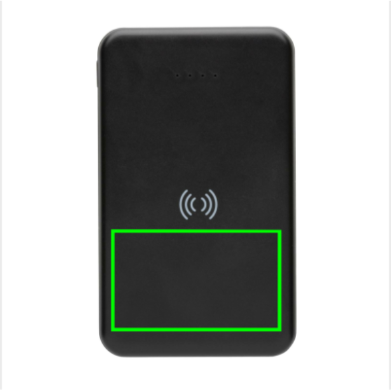 5.000 mAh trådlös powerbank i RCS återvunnen plast