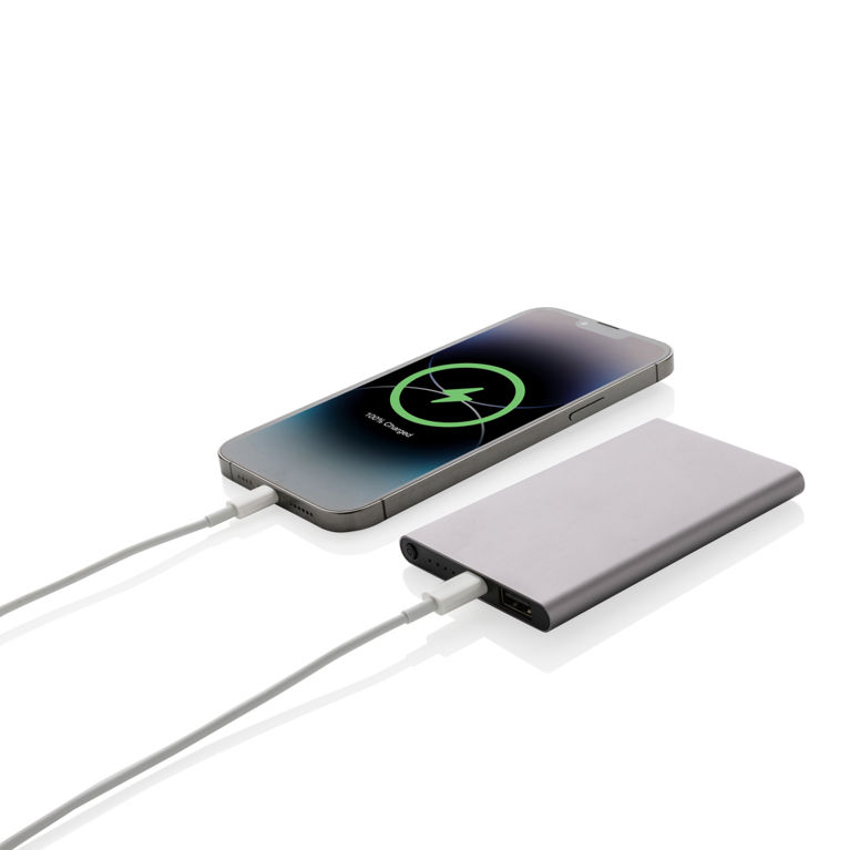 4.000mAh powerbank, type C, RCS återvunnen plast/aluminium