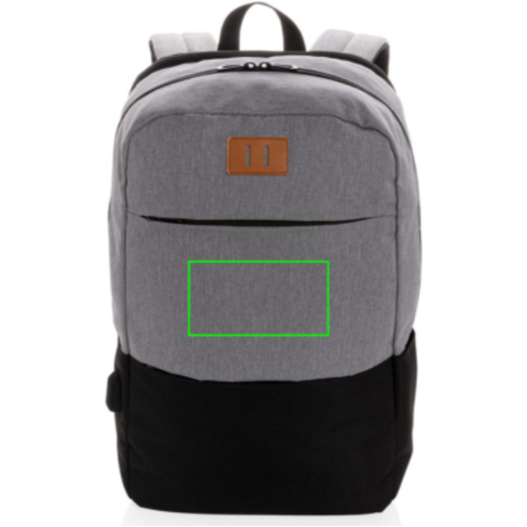 Modern 15.6" USB & RFID laptopryggsäck PVC-fri