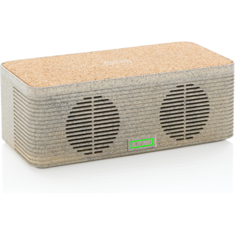 Vetestrå högtalare med trådlös laddning