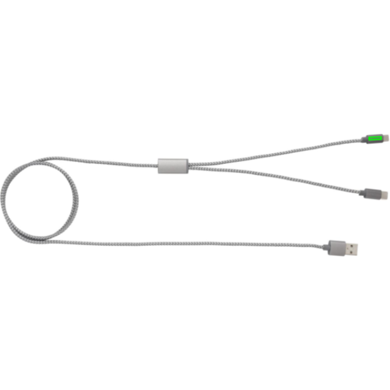 3-i-1 flätad kabel