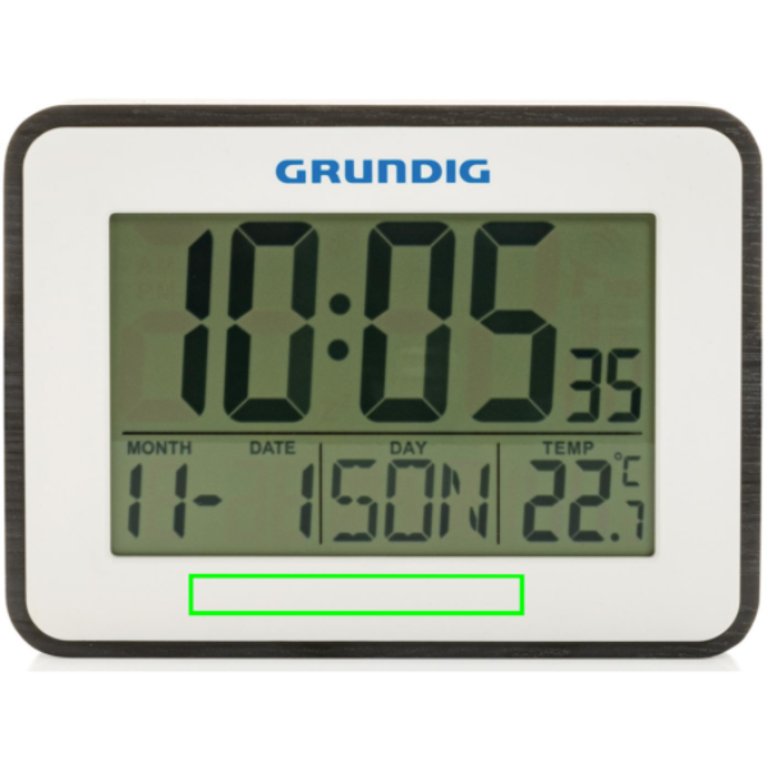 Grundig väderstation, alarm och kalender