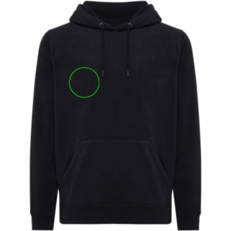 IQONIQ Trivor microfleece hoodie i återvunnen polyester