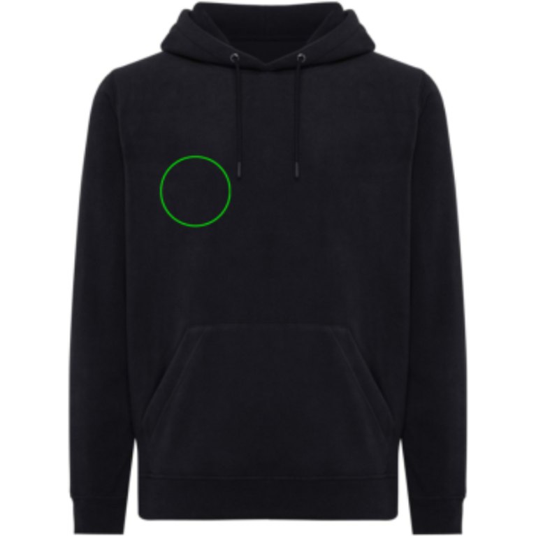 IQONIQ Trivor microfleece hoodie i återvunnen polyester