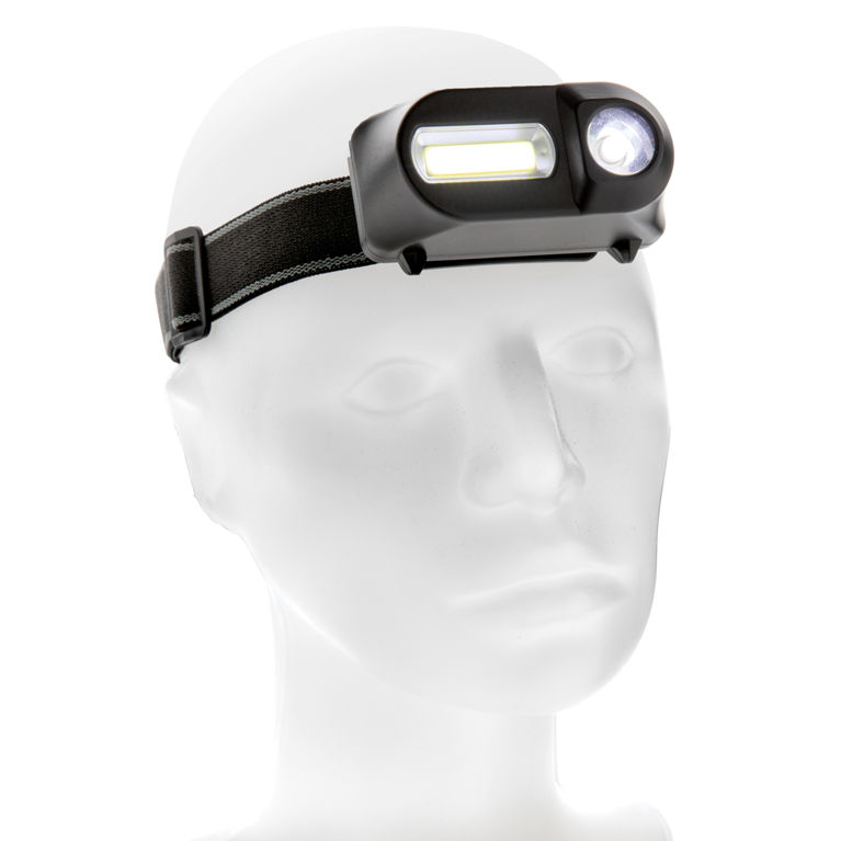 COB och LED pannlampa