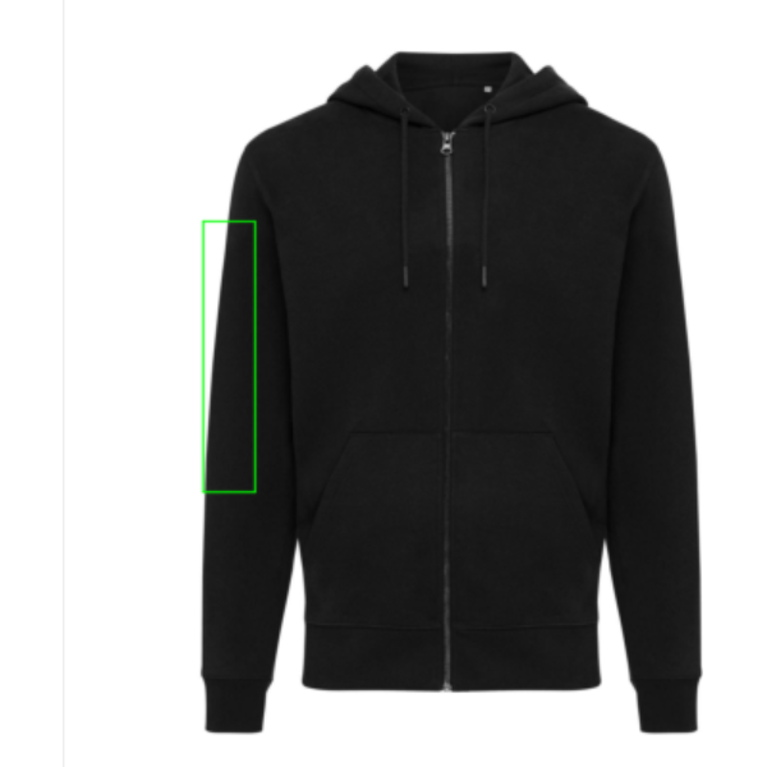 IQONIQ Abisko hoodie med dragkedja i återvunnen bomull