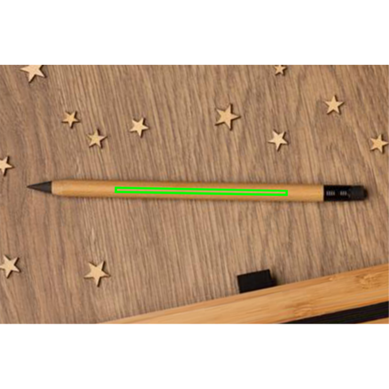 Set anteckningsbok i bambu och infinity penna