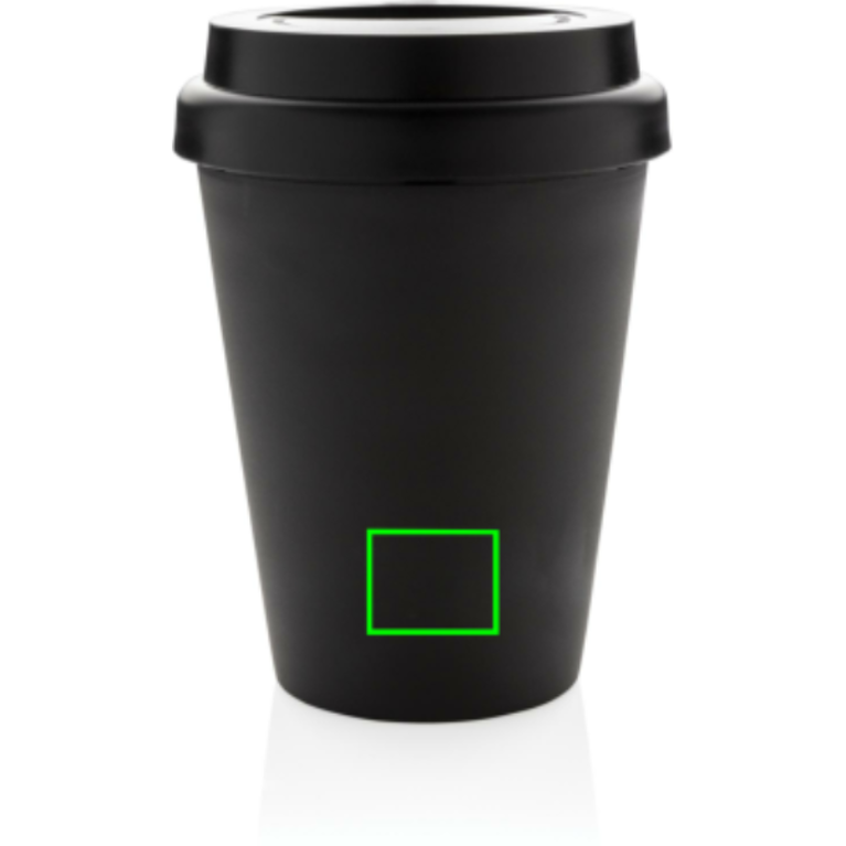 Återanvändningsbar dubbelväggig kaffemugg 300ml