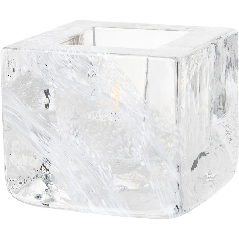 Brick ljuslykta vit 75mm