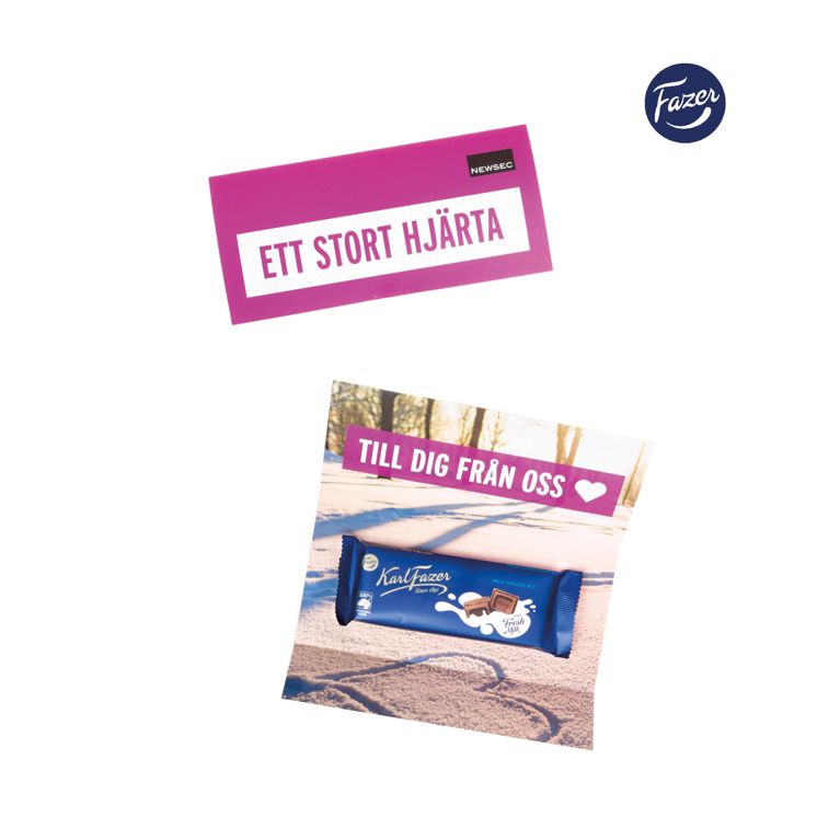 Chokladkaka i konvolut