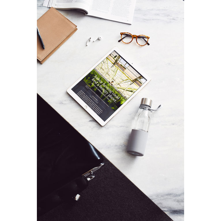 Lean Glasvattenflaska