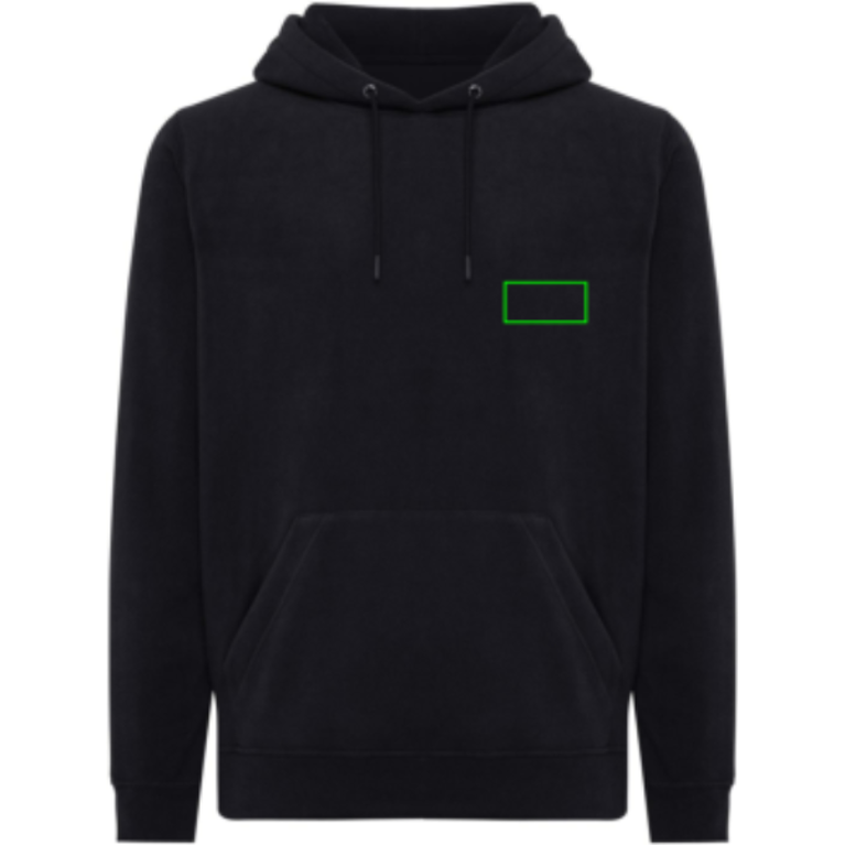 IQONIQ Trivor microfleece hoodie i återvunnen polyester