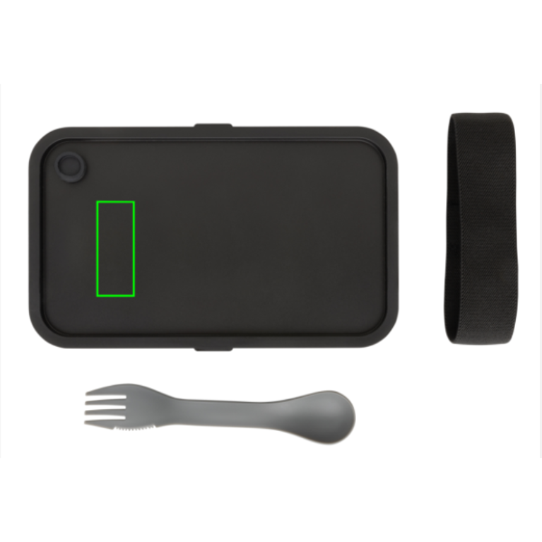 Lunchlåda med spork i GRS återvunnen PP