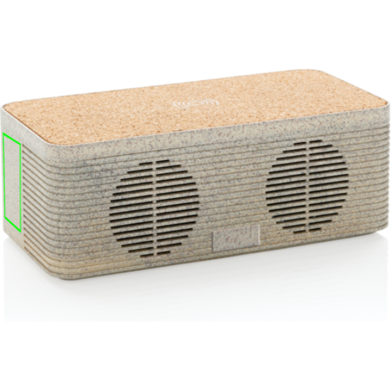 Vetestrå högtalare med trådlös laddning