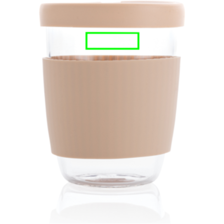 Ukiyo borosilikatglas med silikonlock och sleeve