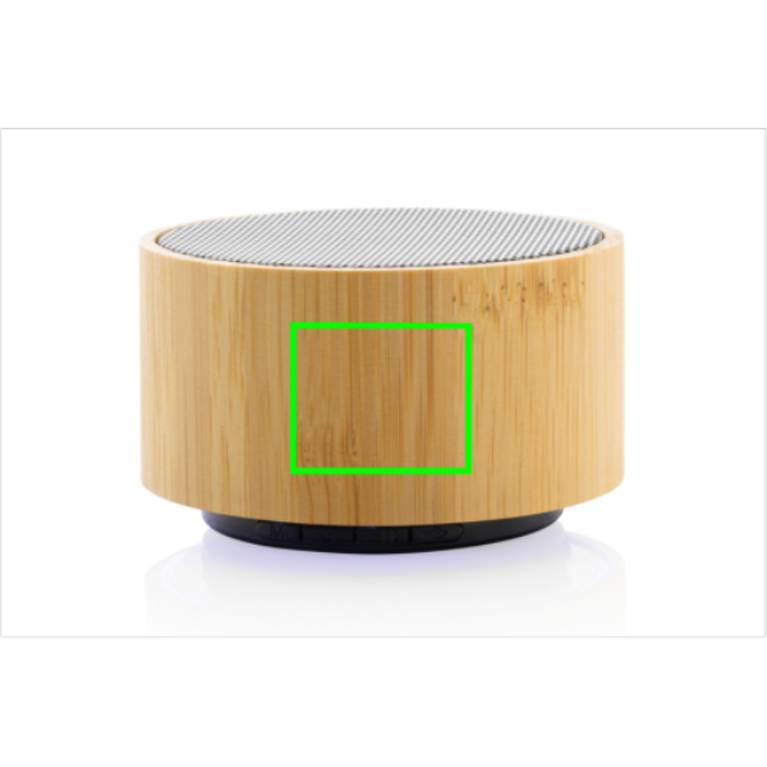 3W trådlös högtalare i bambu och RCS plast