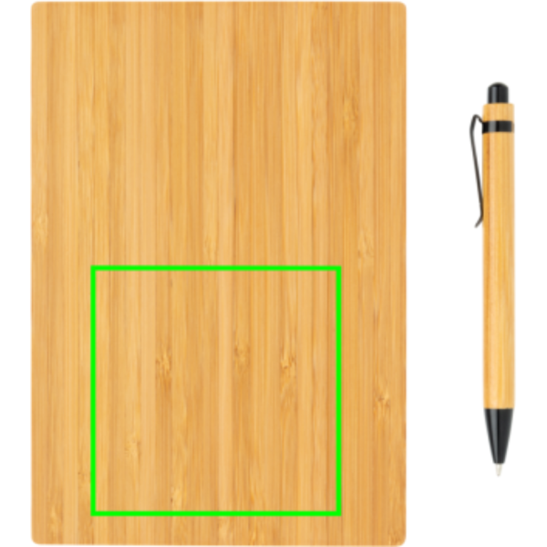 A5 bambu anteckningsbok & penna